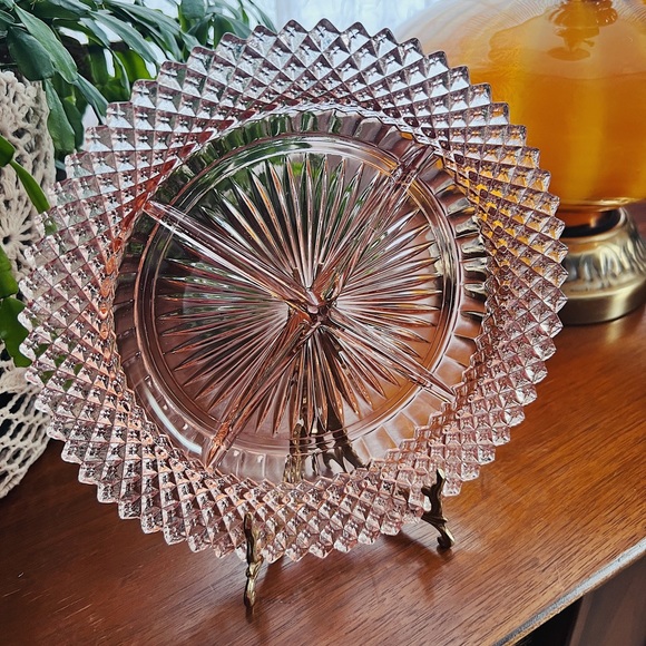 Anchor Hocking Other - 1930’s Vintage Miss America Pink Relish Platter